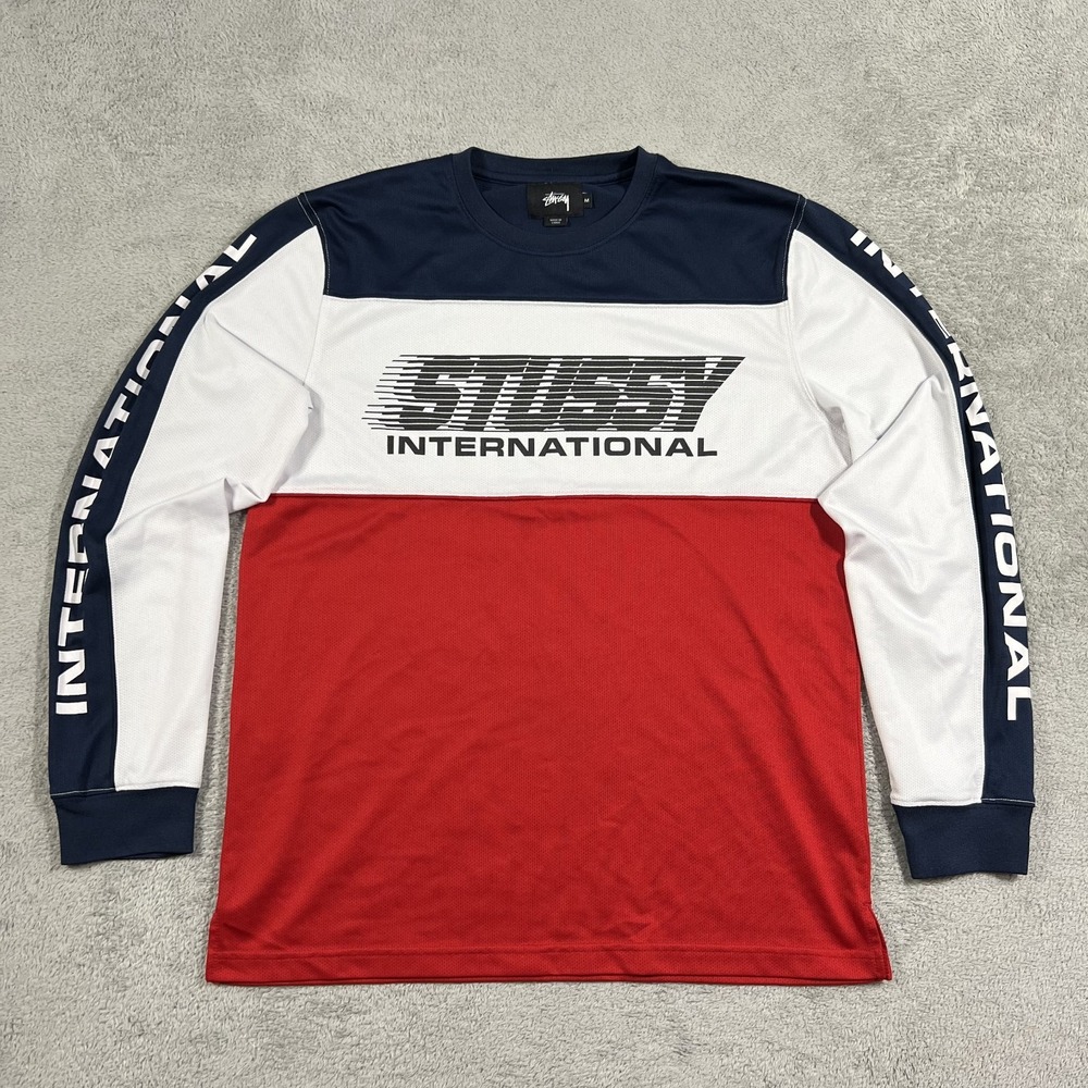 Stussy International Jersey Shirt Mens Medium Long Sleeve